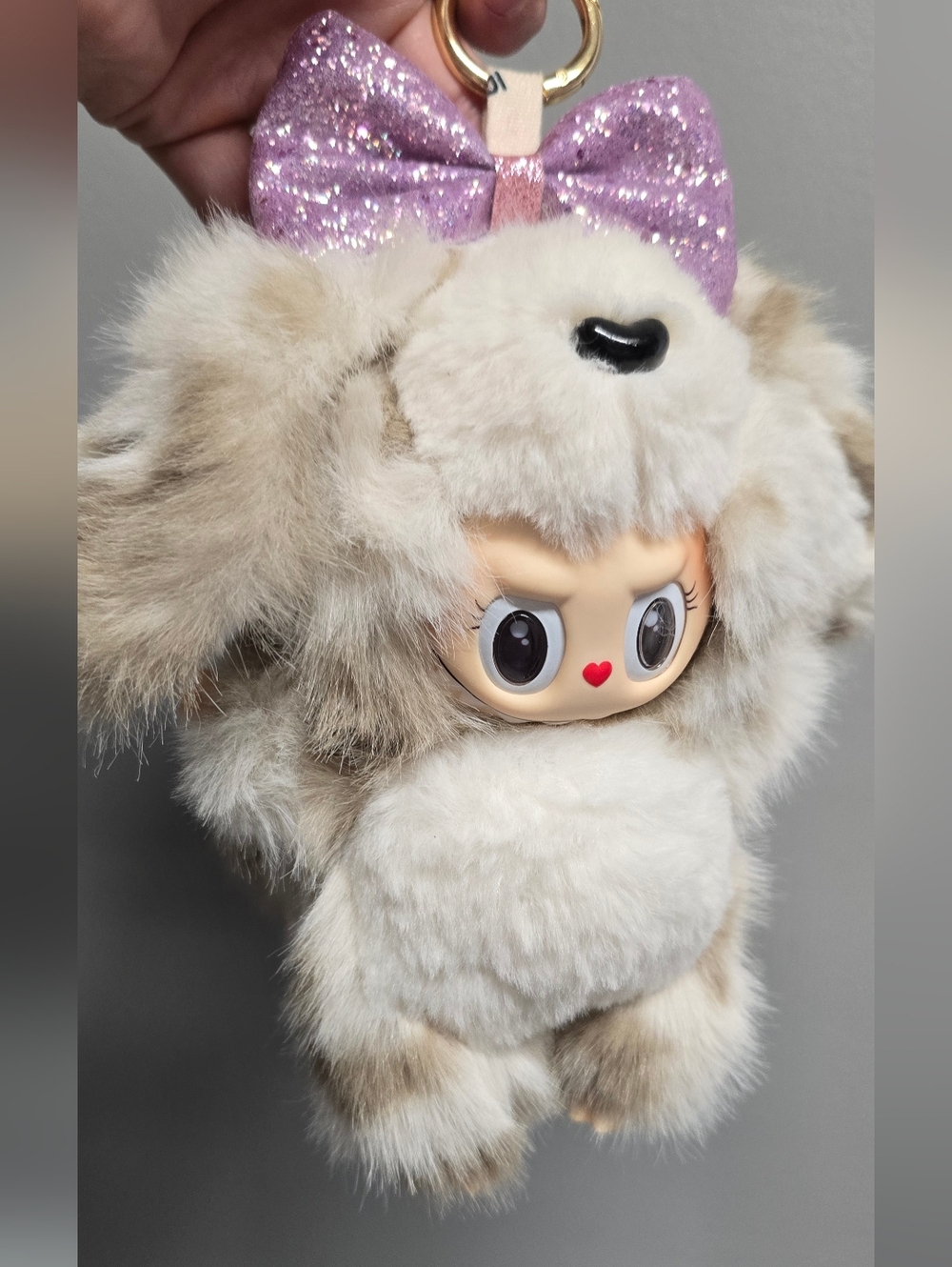 Tan & White Puppy Labubu
